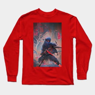 Black Ninja Long Sleeve T-Shirt